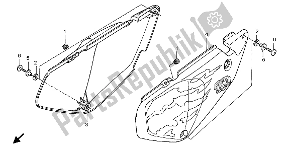 Todas las partes para Cubierta Lateral de Honda XRV 750 Africa Twin 1998