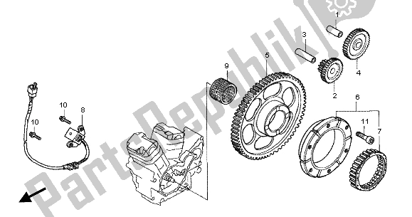 Wszystkie części do Generator Impulsów Honda VT 750 DC 2001