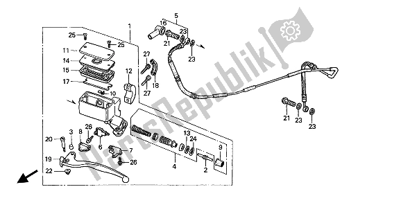 Wszystkie części do Pompa Sprz? G? A Honda GL 1500 SE 1991