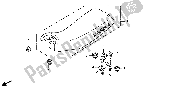 Todas las partes para Asiento de Honda TRX 300 EX Sportrax 2006