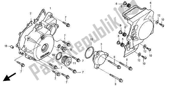 Todas las partes para Cubierta Izquierda Del Cárter de Honda CB 1300X4 1999