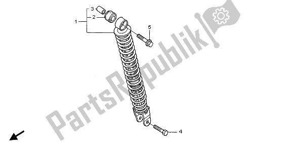 Toutes les pièces pour le Coussin Arrière du Honda NPS 50 2010