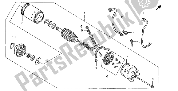 Todas las partes para Motor De Arranque de Honda NTV 650 1995