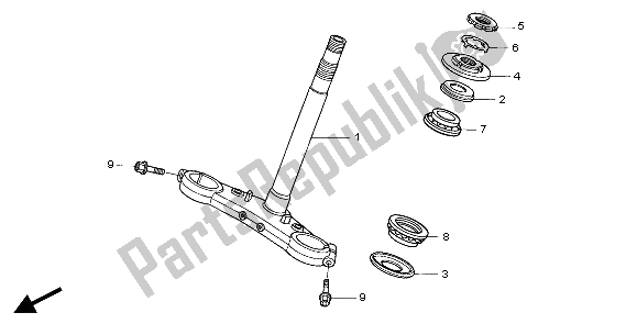 Toutes les pièces pour le Potence De Direction du Honda CBR 1100 XX 2004