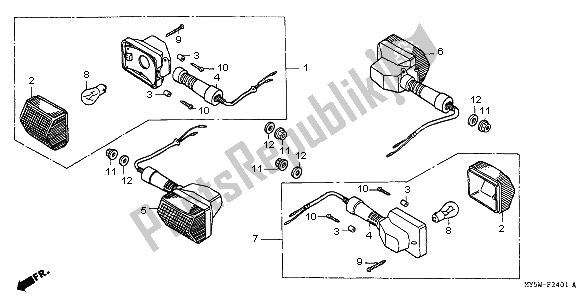 Wszystkie części do Winker Honda CB 500S 1998