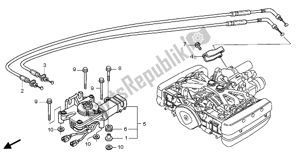 Wszystkie części do Si? Ownik Zmiany Biegów Honda GL 1800A 2005