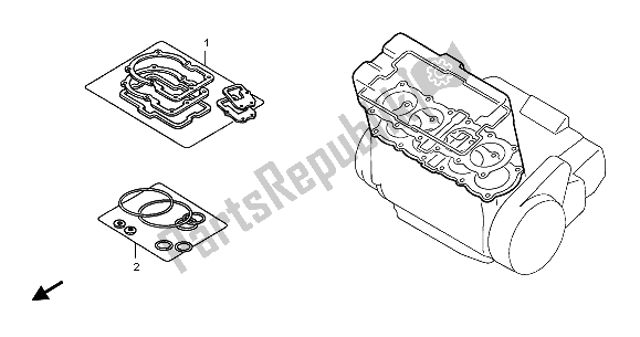 Tutte le parti per il Kit Di Guarnizioni Eop-1 A del Honda CBR 900 RR 2003