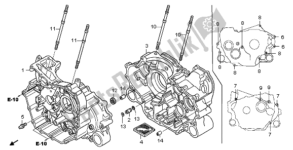 Tutte le parti per il Carter del Honda TRX 650 FA Fourtrax Rincon 2003