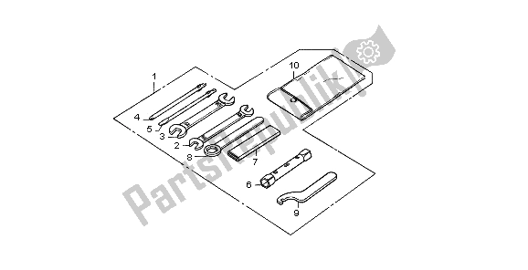 All parts for the Tools of the Honda CG 125 1998