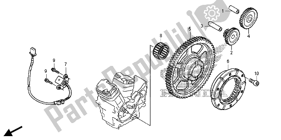 Tutte le parti per il Frizione Di Partenza del Honda VT 750C2S 2013