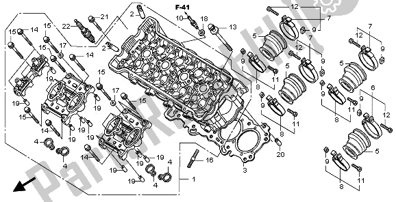 Toutes les pièces pour le Culasse du Honda CBF 600S 2010