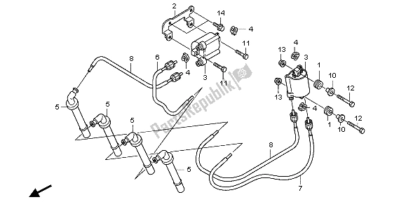 All parts for the Ignition Coil of the Honda CBF 1000S 2007