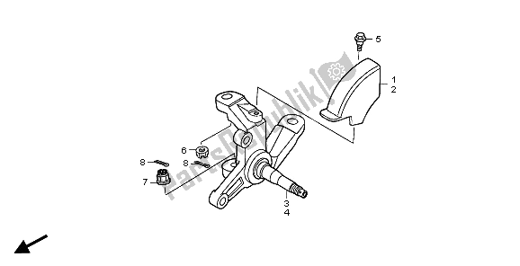 All parts for the Knuckle of the Honda TRX 250 EX Sportrax 2007