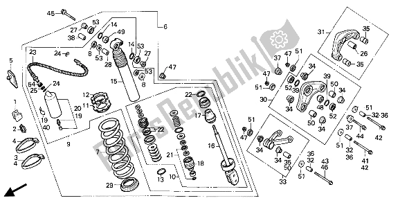 Todas las partes para Cojín Trasero de Honda CR 80R2 1985