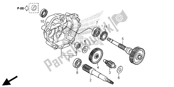 Wszystkie części do Przenoszenie Honda SH 300 RA 2013