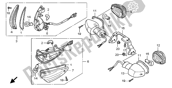 Tutte le parti per il Winker del Honda ANF 125 2009