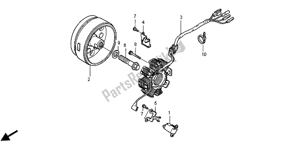 Tutte le parti per il Generatore del Honda XR 250R 1996