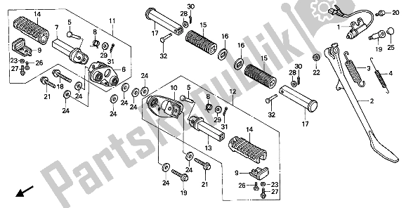 Todas las partes para Paso de Honda VT 600C 1988