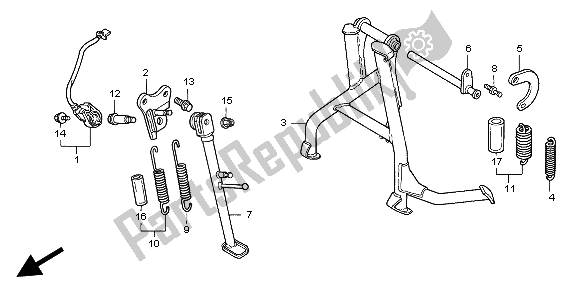 All parts for the Stand of the Honda CBR 600F 1999