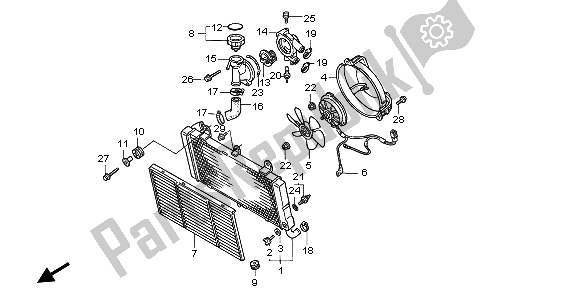 Todas las partes para Radiador de Honda ST 1100 1995