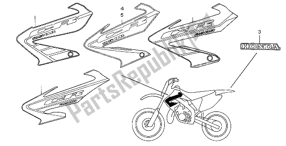 Todas las partes para Marca de Honda CR 250R 2003