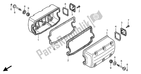 Tutte le parti per il Coperchio Della Testata del Honda GL 1500C 2002