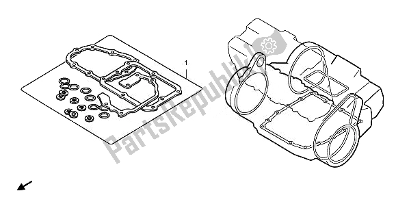 All parts for the Eop-2 Gasket Kit B of the Honda CBF 1000F 2011