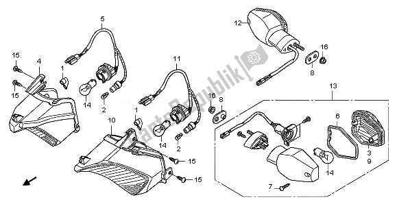 Tutte le parti per il Winker del Honda CBF 1000 FA 2011