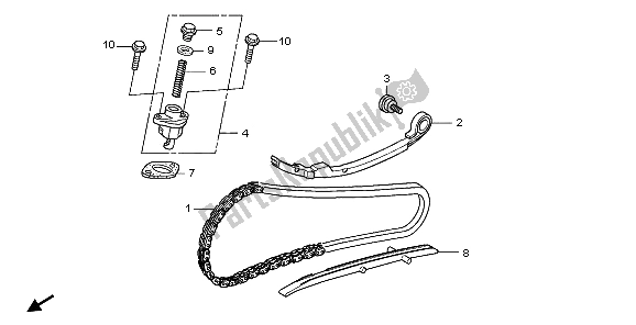 Wszystkie części do ? A? Cuch Krzywkowy Honda SH 300 2007