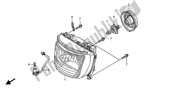 Todas las partes para Faro (reino Unido) de Honda CB 1300 SA 2008