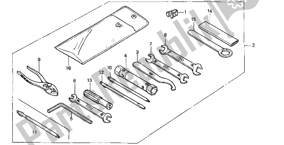 Todas las partes para Herramientas de Honda CMX 450C 1987