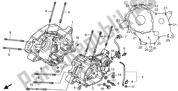 Toutes les pièces pour le Carter du Honda XL 125V 2009