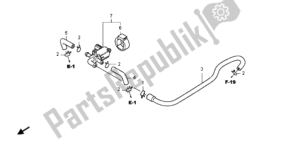 Todas las partes para Válvula De Control De Inyección De Aire de Honda CB 1000 RA 2012