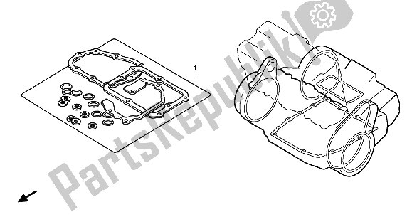 All parts for the Eop-2 Gasket Kit B of the Honda CBR 600 RR 2003