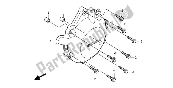 Toutes les pièces pour le A. C. Couvercle De Générateur du Honda CBF 1000 SA 2010