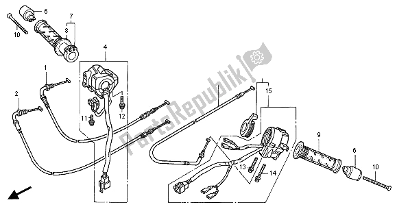 Toutes les pièces pour le Interrupteur Et Câble du Honda CBR 1100 XX 2001