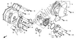 LEFT CRANKCASE COVER & WATER PUMP