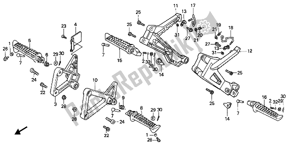 Todas las partes para Paso de Honda VFR 750F 1989