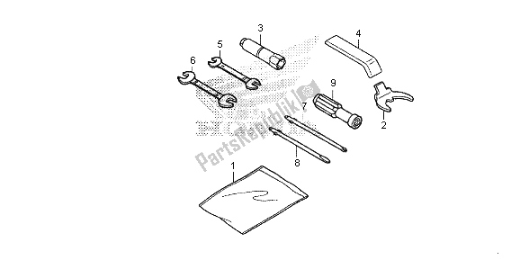 Tutte le parti per il Attrezzo del Honda SH 125D 2013