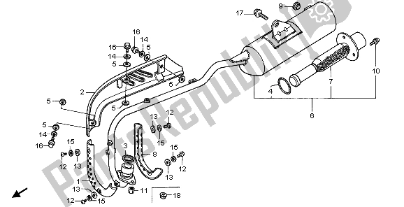 Wszystkie części do T? Umik Wydechowy Honda XR 70R 1998