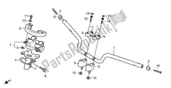 All parts for the Handle Pipe of the Honda NSS 250A 2009