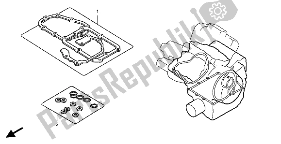 All parts for the Eop-2 Gasket Kit B of the Honda VTR 1000 SP 2003