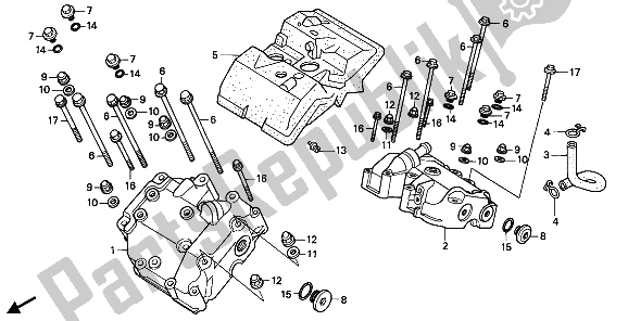 Wszystkie części do Cylinder Honda PC 800 1989