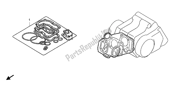 Todas las partes para Kit De Juntas Eop-1 A de Honda XR 70R 1998