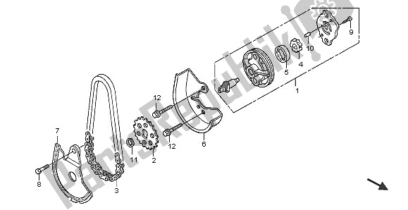 Tutte le parti per il Pompa Dell'olio del Honda SH 125 2005