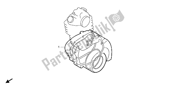 All parts for the Eop-2 Gasket Kit B of the Honda XR 600R 1998