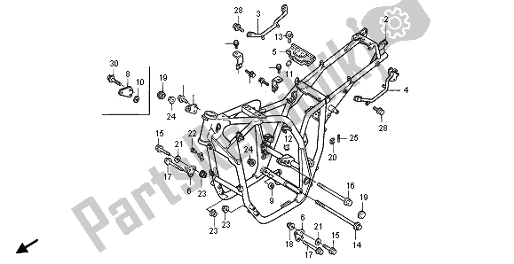 Wszystkie części do Korpus Ramy Honda CB 1000F 1996