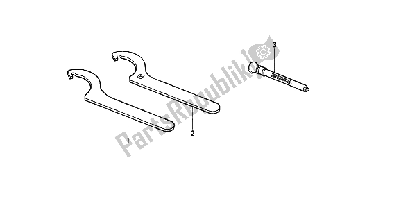 All parts for the Fop-1 Tools of the Honda XR 600R 1985