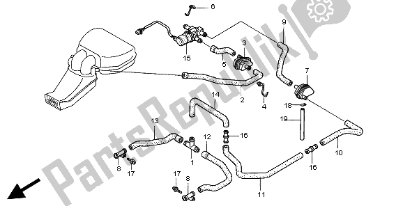 Wszystkie części do Zawór Elektromagnetyczny Honda CBR 600F 1998