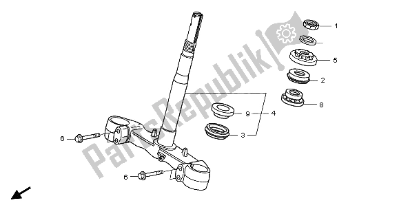 Toutes les pièces pour le Potence De Direction du Honda FJS 400A 2009